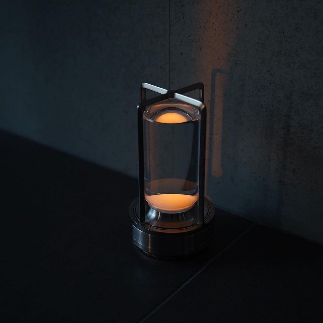 Glint | Mini Cordless LED Table Lamp, Portable Lantern Lamp in Gold, Black or Silver