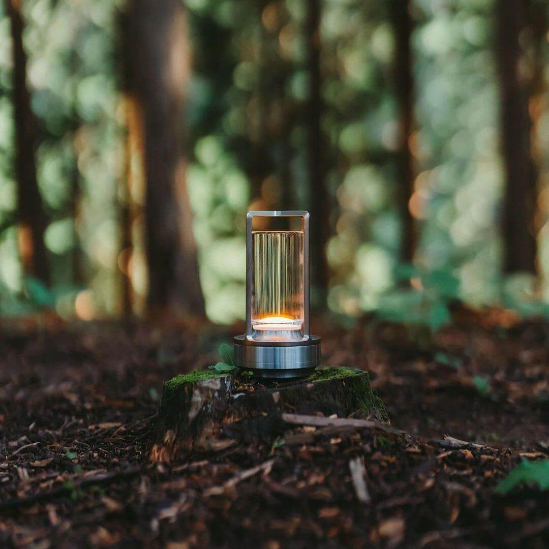 Glint | Mini Cordless LED Table Lamp, Portable Lantern Lamp in Gold, Black or Silver