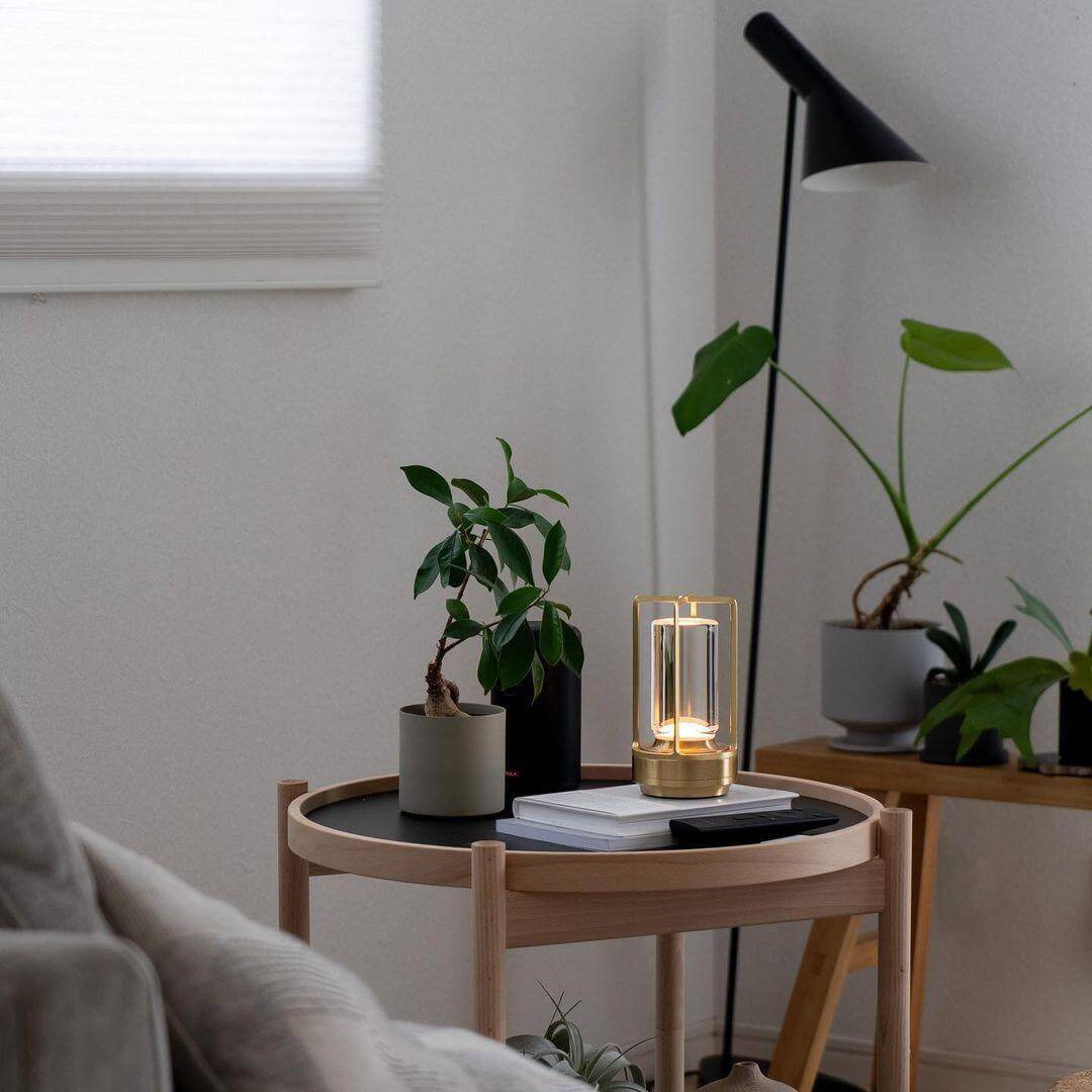 Glint | Mini Cordless LED Table Lamp, Portable Lantern Lamp in Gold, Black or Silver