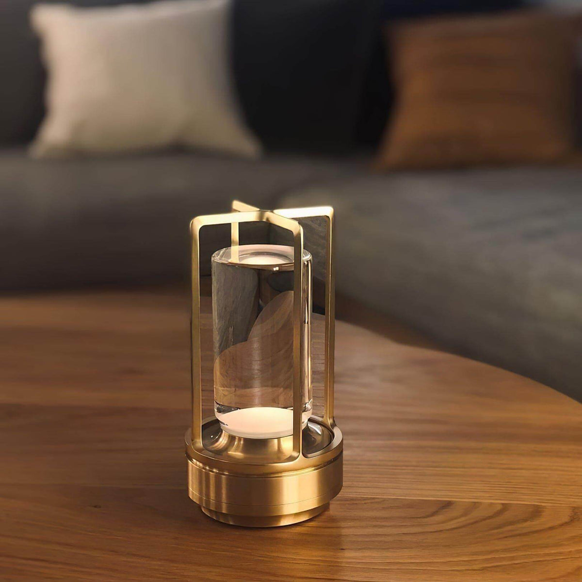 Glint | Mini Cordless LED Table Lamp, Portable Lantern Lamp in Gold, Black or Silver