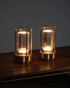 Glint | Mini Cordless LED Table Lamp, Portable Lantern Lamp in Gold, Black or Silver