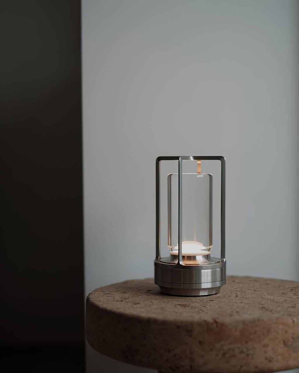 Glint | Mini Cordless LED Table Lamp, Portable Lantern Lamp in Gold, Black or Silver