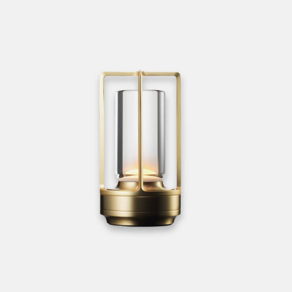 Glint | Mini Cordless LED Table Lamp, Portable Lantern Lamp in Gold, Black or Silver