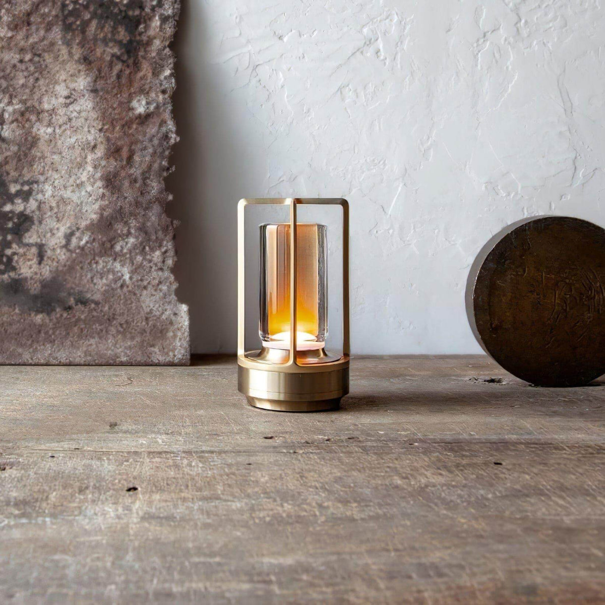 Glint | Mini Cordless LED Table Lamp, Portable Lantern Lamp in Gold, Black or Silver