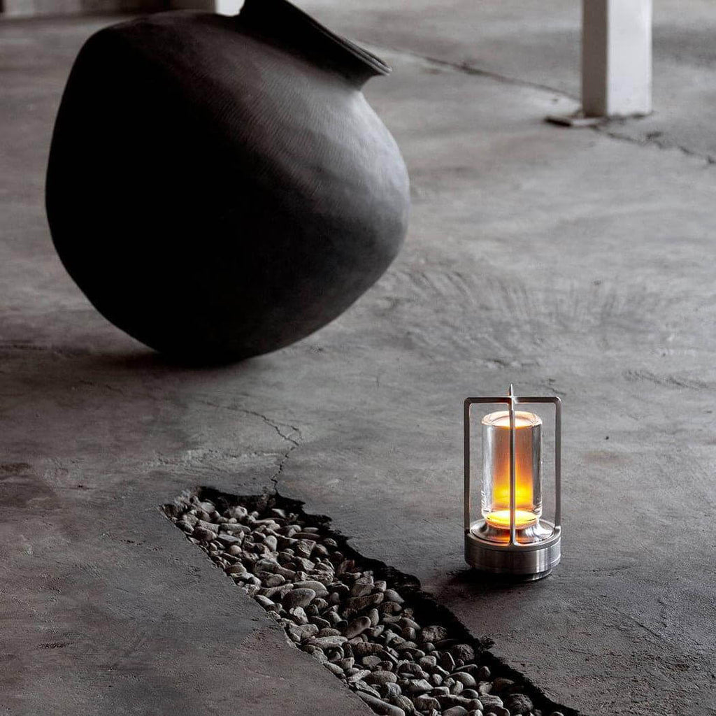 Glint | Mini Cordless LED Table Lamp, Portable Lantern Lamp in Gold, Black or Silver