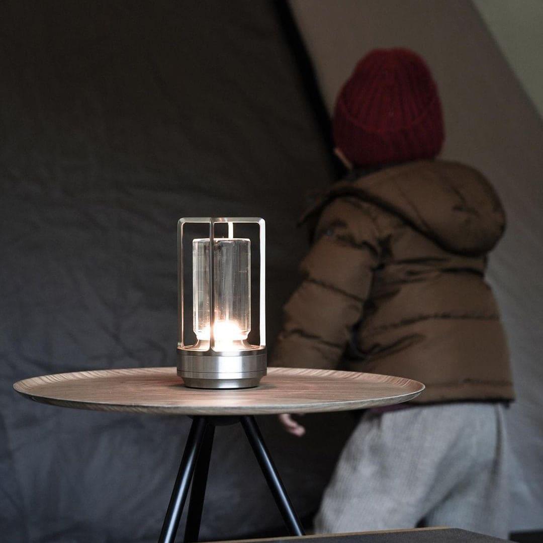 Glint | Mini Cordless LED Table Lamp, Portable Lantern Lamp in Gold, Black or Silver