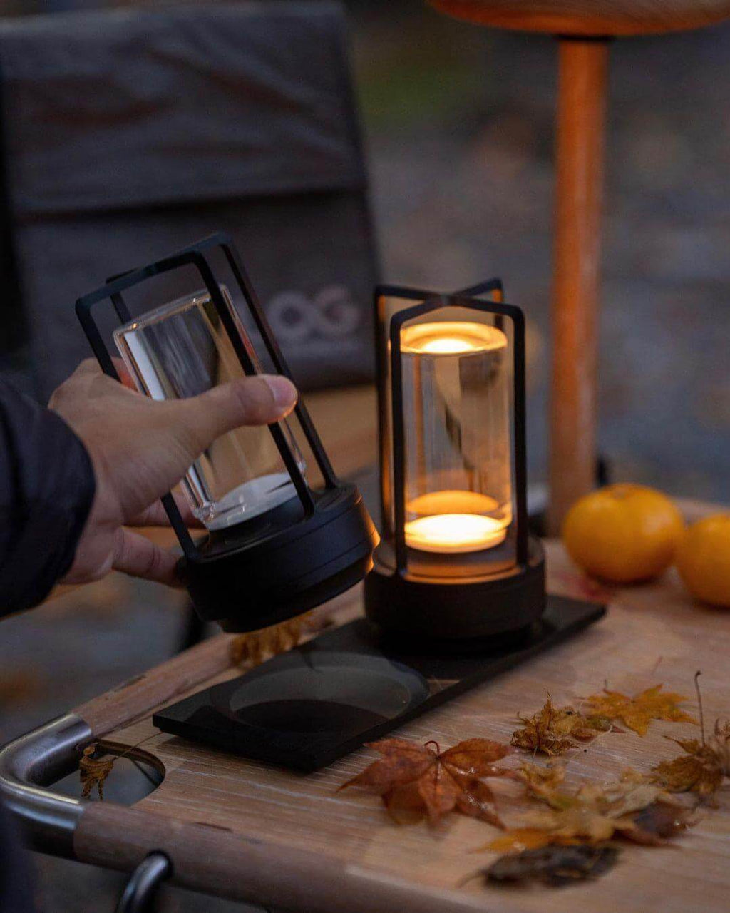 Glint | Mini Cordless LED Table Lamp, Portable Lantern Lamp in Gold, Black or Silver