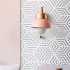 Macaron | Glass Globe Wall Sconce, Colorful Modern Wall Lamp, Nordic Bedside and Hallway Wall Light