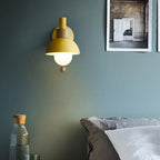 Macaron | Glass Globe Wall Sconce, Colorful Modern Wall Lamp, Nordic Bedside and Hallway Wall Light