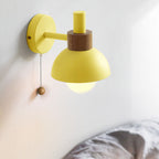 Macaron | Glass Globe Wall Sconce, Colorful Modern Wall Lamp, Nordic Bedside and Hallway Wall Light