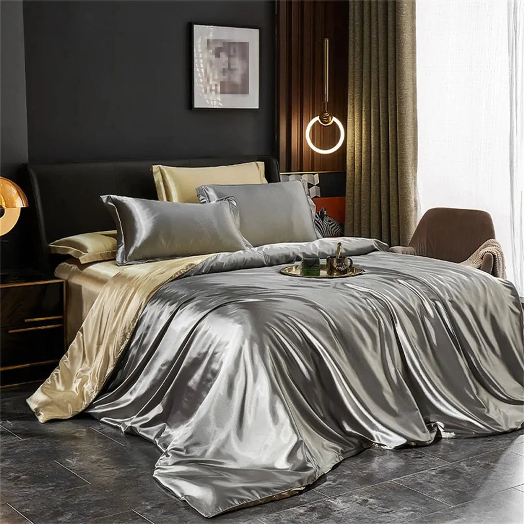 Eden | Mulberry Silk Bedding Set with Duvet Sheet Pillowcases