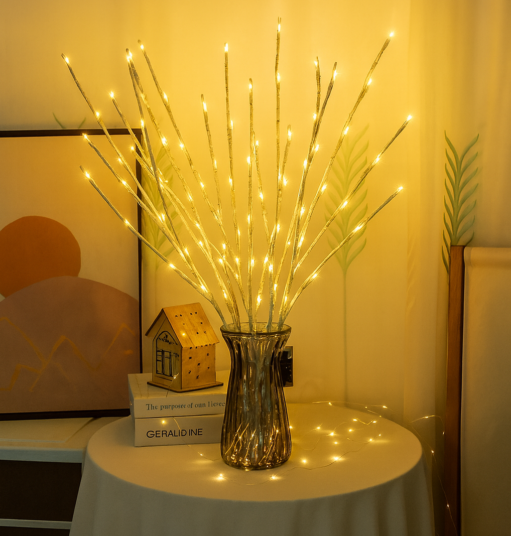 Birch | LED Branch Light, Lighted Twig Decor for Vases and Mantels