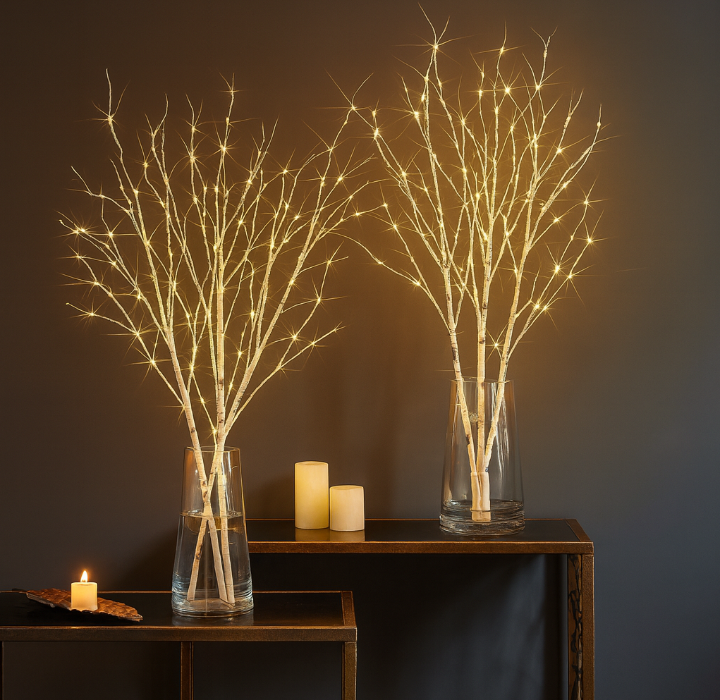 Birch | LED Branch Light, Lighted Twig Decor for Vases and Mantels