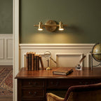 Beaumont | Brass Spotlight Vanity Light Bar, Adjustable Wall Light