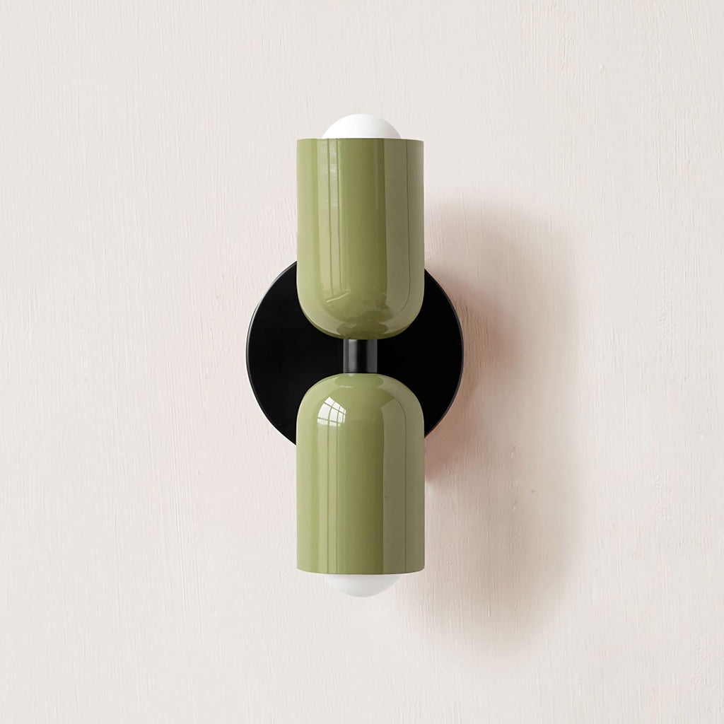 Totem | Double Head Wall Sconce, Colorful Art Deco Wall Lamp, Set of 2 Option