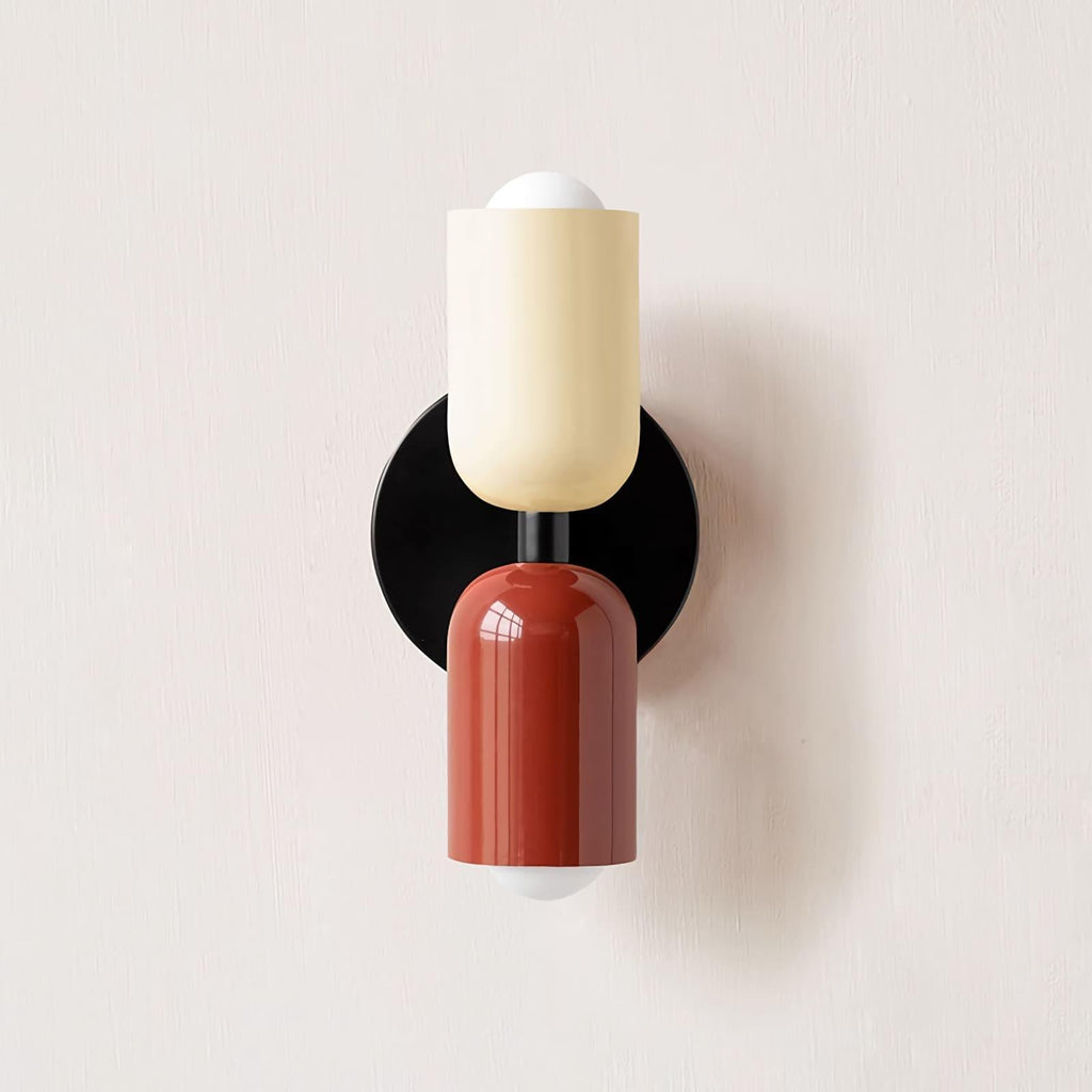 Totem | Double Head Wall Sconce, Colorful Art Deco Wall Lamp, Set of 2 Option