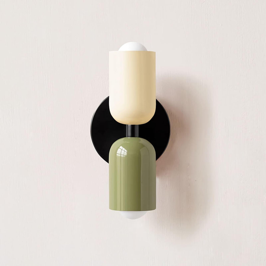 Totem | Double Head Wall Sconce, Colorful Art Deco Wall Lamp, Set of 2 Option