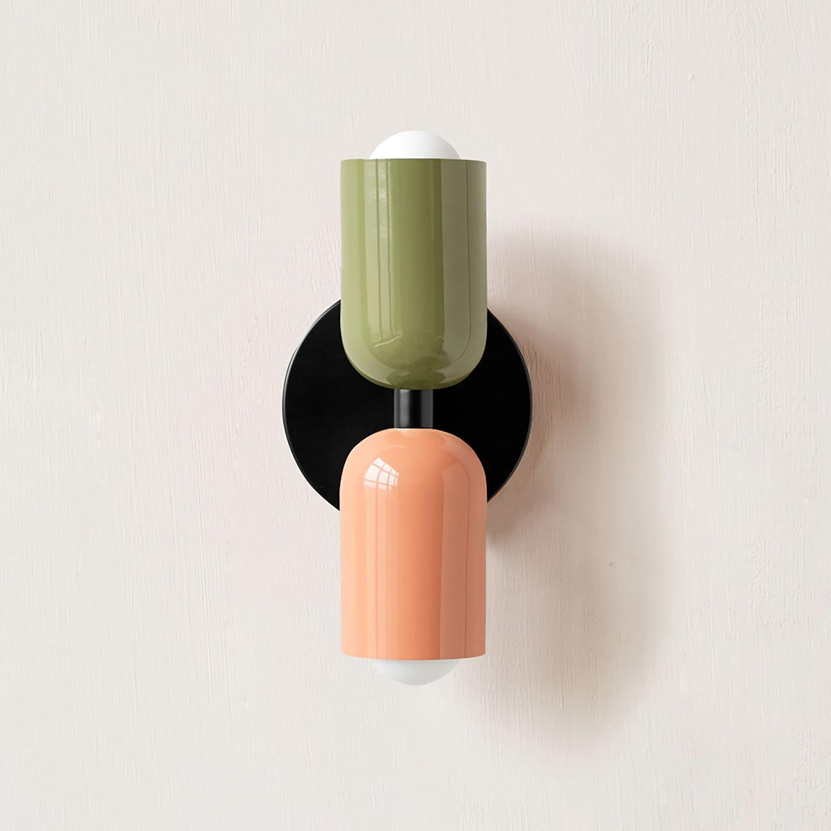 Totem | Double Head Wall Sconce, Colorful Art Deco Wall Lamp, Set of 2 Option