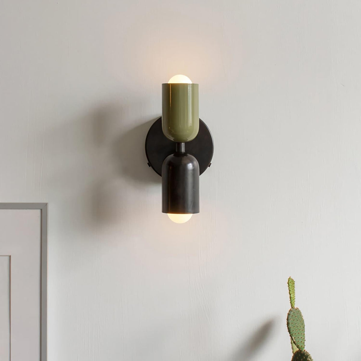 Totem | Double Head Wall Sconce, Colorful Art Deco Wall Lamp, Set of 2 Option
