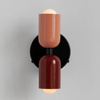 Totem | Double Head Wall Sconce, Colorful Art Deco Wall Lamp, Set of 2 Option