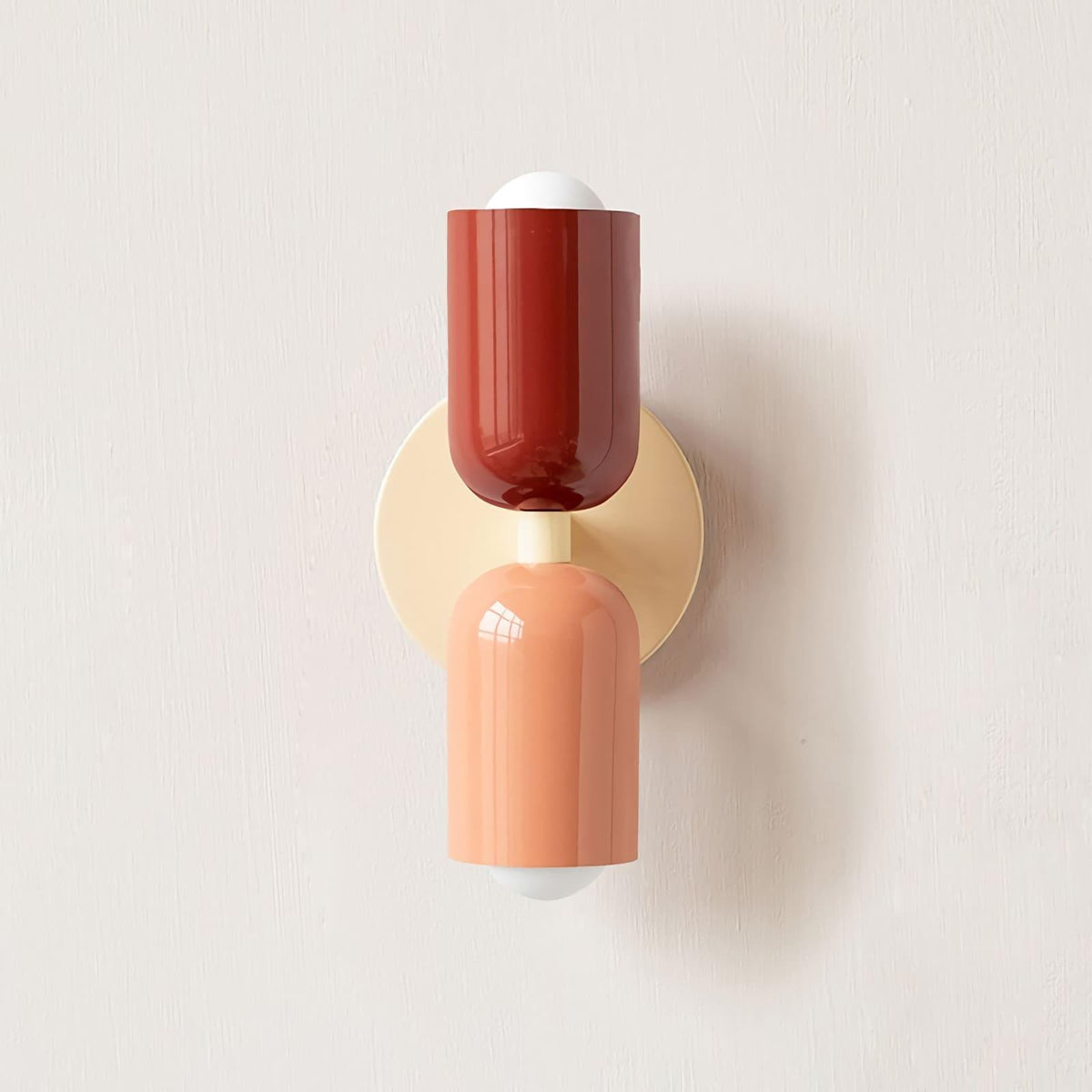 Totem | Double Head Wall Sconce, Colorful Art Deco Wall Lamp, Set of 2 Option