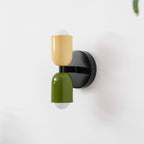 Duet | Two Tone Wall Lamp, Colorful Up Down Wall Sconce, Mid Century Modern Bedside Wall Light