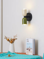 Duet | Two Tone Wall Lamp, Colorful Up Down Wall Sconce, Mid Century Modern Bedside Wall Light