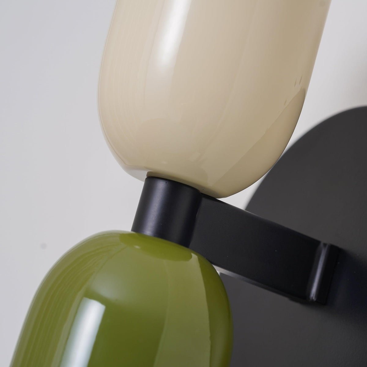 Duet | Two Tone Wall Lamp, Colorful Up Down Wall Sconce, Mid Century Modern Bedside Wall Light