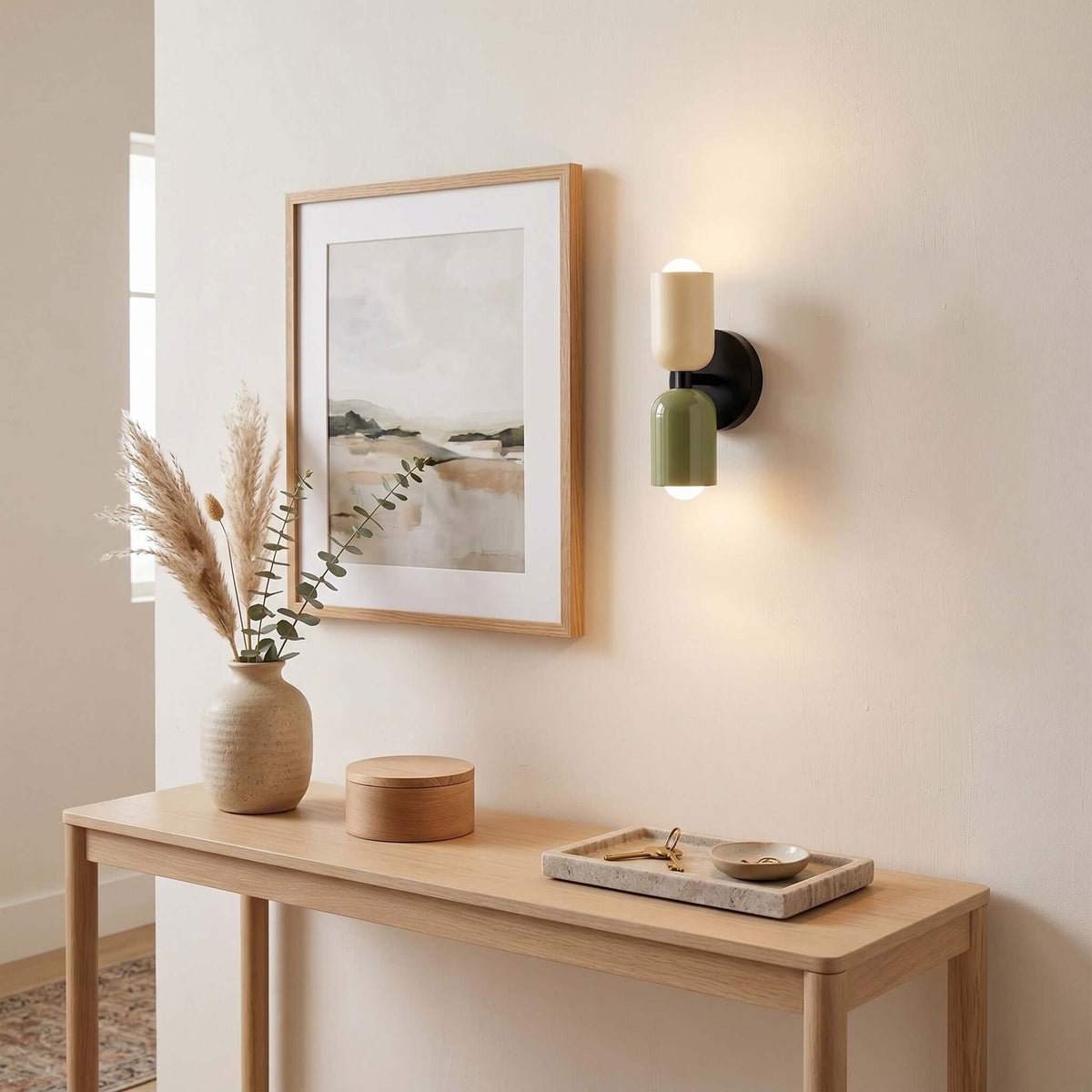 Totem | Double Head Wall Sconce, Colorful Art Deco Wall Lamp, Set of 2 Option