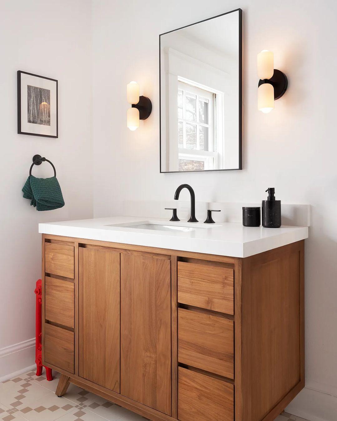 Duet | Two Tone Wall Lamp, Colorful Up Down Wall Sconce, Mid Century Modern Bedside Wall Light