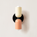 Duet | Two Tone Wall Lamp, Colorful Up Down Wall Sconce, Mid Century Modern Bedside Wall Light