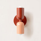 Duet | Two Tone Wall Lamp, Colorful Up Down Wall Sconce, Mid Century Modern Bedside Wall Light