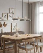 Sienna Bird | Linear Pendant Light with Birds, Wood LED Kitchen Island Chandelier, Dimmable Options