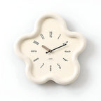 Blossom | Flower Wall Clock with Pendulum, Silent Decorative Clock, Cute Floral Clock for Bedroom