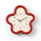 Blossom | Flower Wall Clock with Pendulum, Silent Decorative Clock, Cute Floral Clock for Bedroom