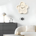 Blossom | Flower Wall Clock with Pendulum, Silent Decorative Clock, Cute Floral Clock for Bedroom