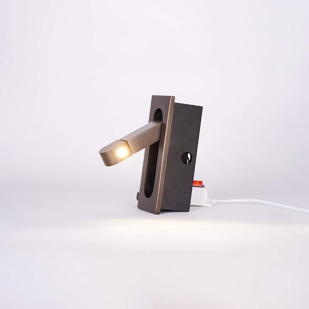 Pivot | LED Bedside Reading Light, Recessed Wall Mounted Reading Lamp, Adjustable Headboard Sconce