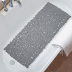 Pebble | Non Slip Stone Bath Mat, Suction Cup River Rock Shower Mat