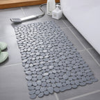 Pebble | Non Slip Stone Bath Mat, Suction Cup River Rock Shower Mat