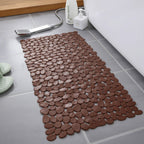 Pebble | Non Slip Stone Bath Mat, Suction Cup River Rock Shower Mat