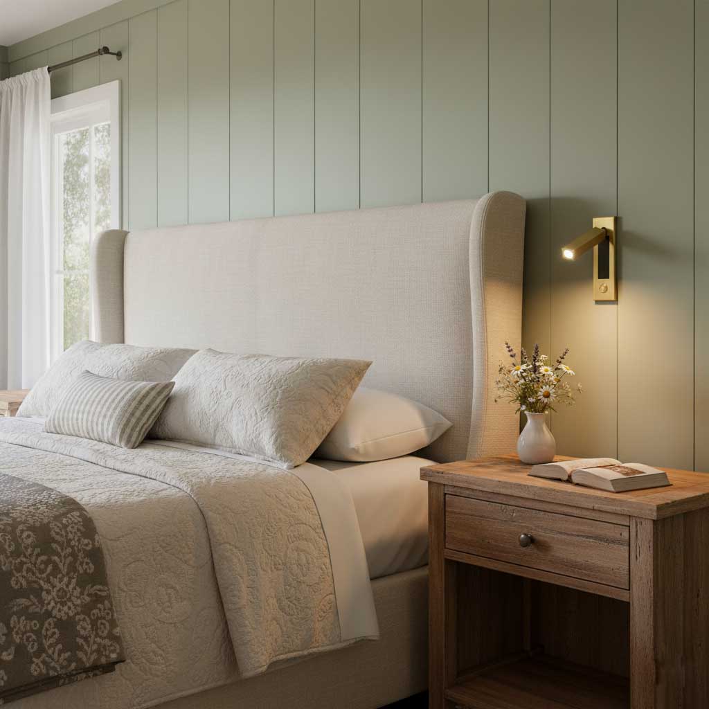 Fold | Recessed Bedside Wall Light, Flush Mount LED Reading Lamp, Adjustable Hotel Style Headboard Sconce
