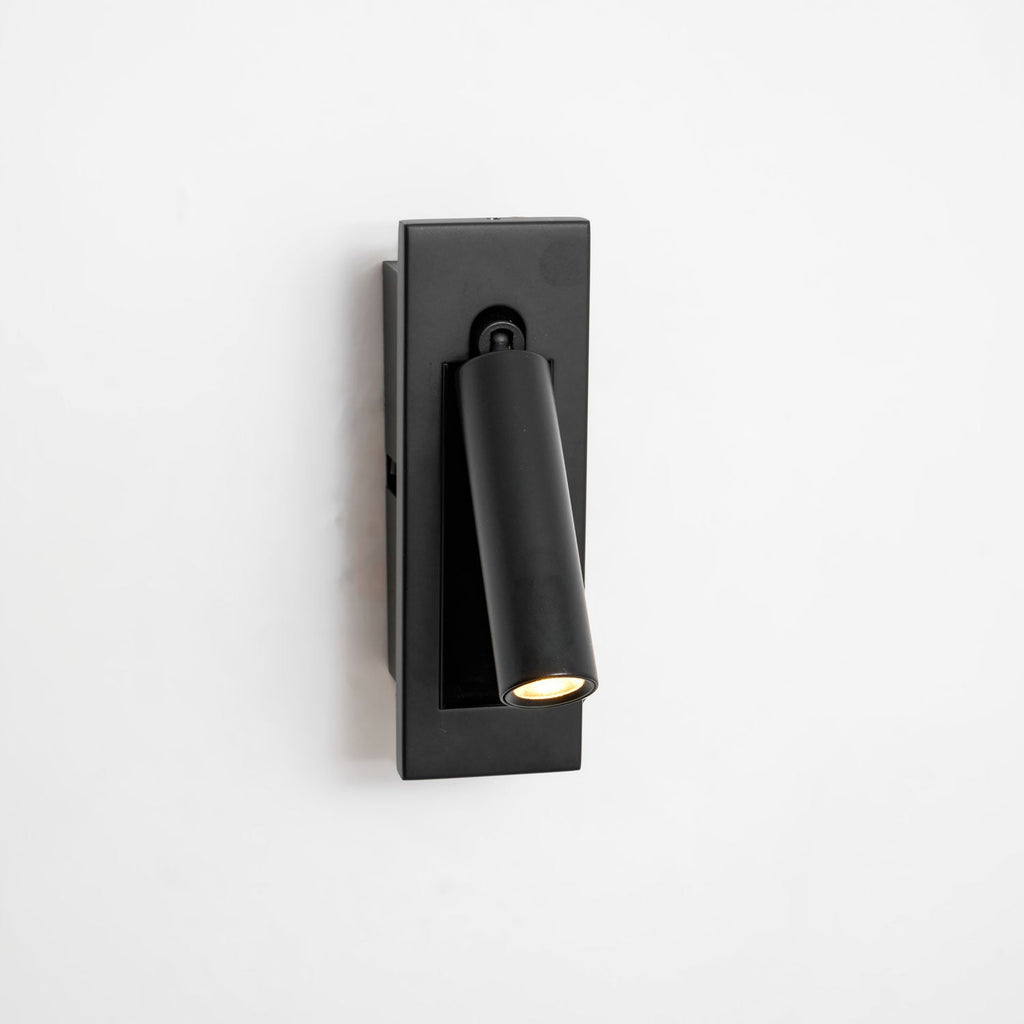 Fold | Recessed Bedside Wall Light, Flush Mount LED Reading Lamp, Adjustable Hotel Style Headboard Sconce