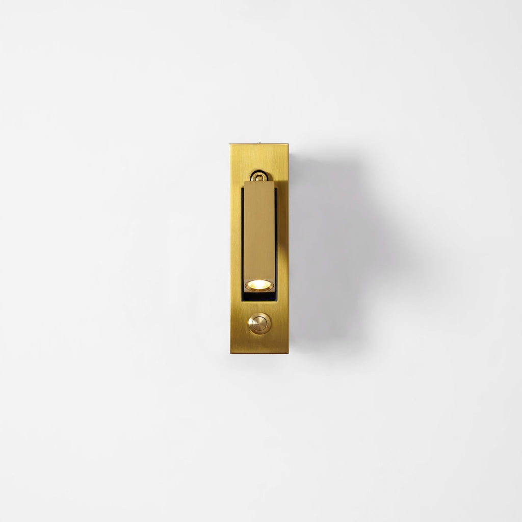 Fold | Recessed Bedside Wall Light, Flush Mount LED Reading Lamp, Adjustable Hotel Style Headboard Sconce