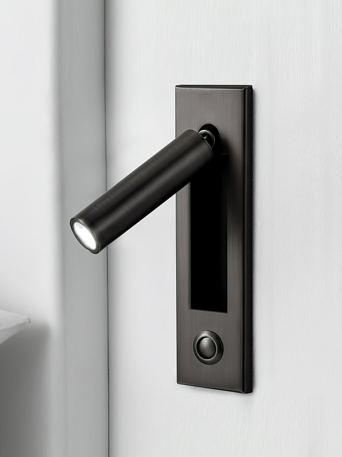 Fold | Recessed Bedside Wall Light, Flush Mount LED Reading Lamp, Adjustable Hotel Style Headboard Sconce