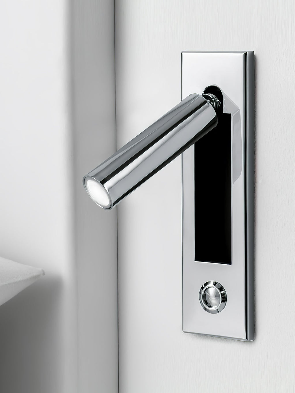 Fold | Recessed Bedside Wall Light, Flush Mount LED Reading Lamp, Adjustable Hotel Style Headboard Sconce