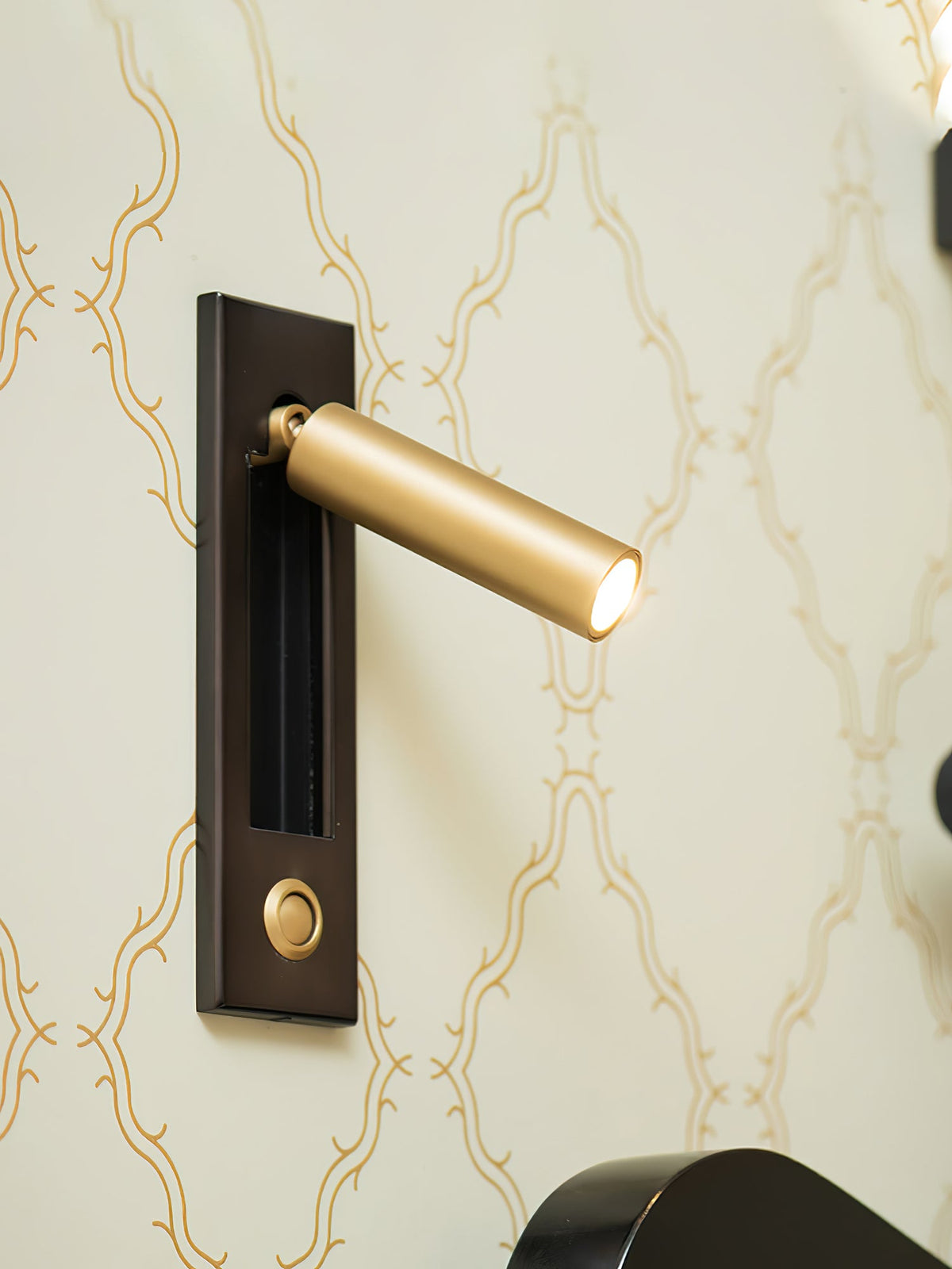 Fold | Recessed Bedside Wall Light, Flush Mount LED Reading Lamp, Adjustable Hotel Style Headboard Sconce