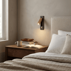 Fold | Recessed Bedside Wall Light, Flush Mount LED Reading Lamp, Adjustable Hotel Style Headboard Sconce
