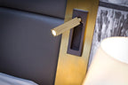 Fold | Recessed Bedside Wall Light, Flush Mount LED Reading Lamp, Adjustable Hotel Style Headboard Sconce