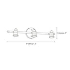 Beaumont | Brass Spotlight Vanity Light Bar, Adjustable Wall Light
