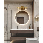 Beaumont | Brass Spotlight Vanity Light Bar, Adjustable Wall Light
